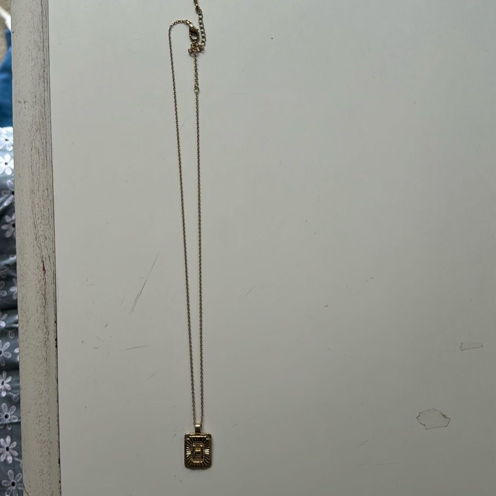 Gold H letter Necklace